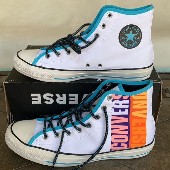 Converse Other - CONVERSE CTAS HI WHITE/GNARLY BLUE/WHITE MENS